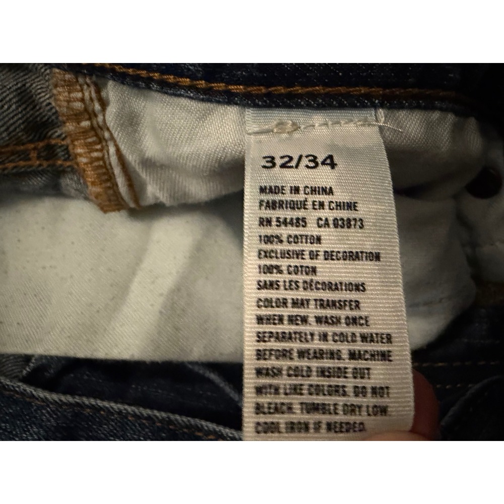 American Eagle Mens Straight Leg Jeans 32x34 Medium Wash Blue Denim 100% Cotton - Picture 6 of 6